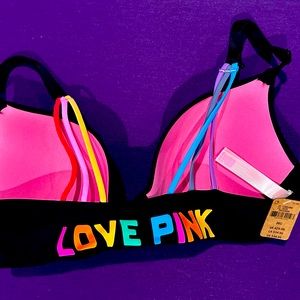 VS Pink 36C bra with clasp in front